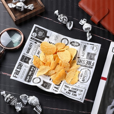 Disposable Custom Printed Wax Paper Sheets For Sandwich Food