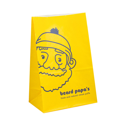 Embossing Kraft Paper Packing Bags Food Grade Material Uncoated Lining